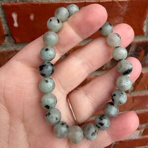 Kiwi Jasper Beaded Stretch Bracelet - Women Jewelry